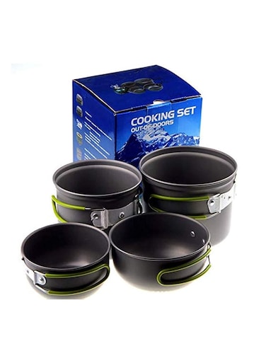 Type Camping Cookware Utensils Outdoor Pot Set Hiking Picnic Backpacking Camping Tableware Pot 1-2persons