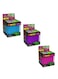 NeeDoh Nice Cube -Sensory Squeeze Toy with Super Solid Squish Cube Purple Pink Blue 3 pcs
