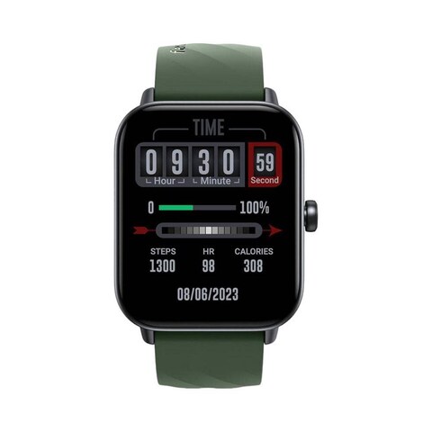 Titan Revoltt X Smart Watch 1.83 Inch TFT Square Display BT Calling HRM SpO2 AI Voice Green 38100PP04K Online Carrefour UAE