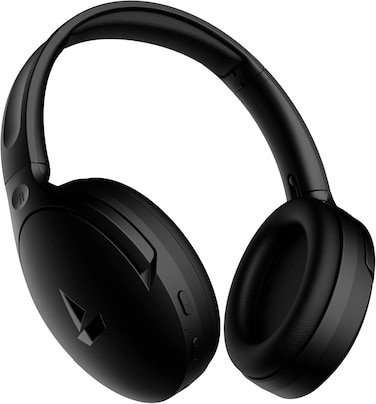 boAt Rockerz 551 ANC Over Ear Headphones w/ Hybrid Active Noise Cancellation, Up to 100H Playtime, ASAP Charge, Ambient Sound Mode &amp; Dual EQ Modes, ENx Technology, Stellar Black