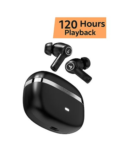 boAt Nirvana Ion TWS Earbuds with 120 HRS Playback(24hrs/Charge), Crystal Bionic Sound with Dual EQ Modes, Quad Mics ENx&trade; Technology, Low Latency(60ms), in Ear Detection(Charcoal Black)
