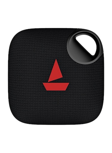 Stone 190 Pro Bluetooth Speaker with 5W Signature Sound, Up to 12hrs of Playtime, TWS Feature, Built-in Mic, Bluetooth v5.3, AUX port, TF Card Connectivity, IPX6 - Raging Black