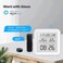 UanTii Smart Temperature Humidity Sensor Tuya WIFI Wireless Indoor Hygrometer Thermometer Detector Smart Life App Remote Control Support Alexa Google Home
