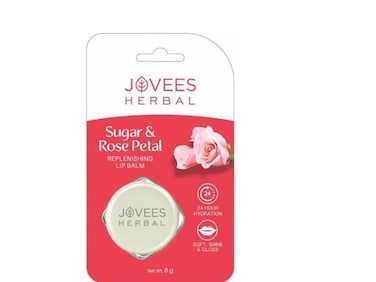 JOVEES SUGAR&amp;ROSE PETAL REPLENISHING LIP BALM-8GM