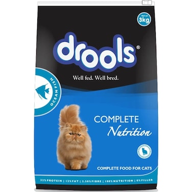 Drools Adult Dry Cat Food Ocean Fish 3kg Pack

