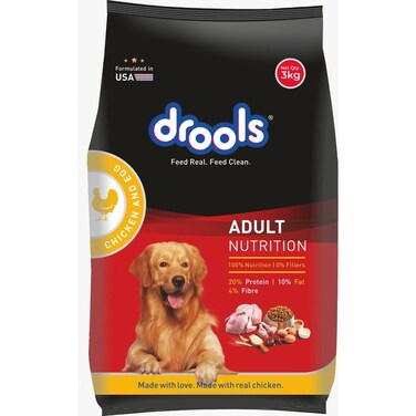 Drools Dog Dry Food Chicken and Egg Adult-10kg