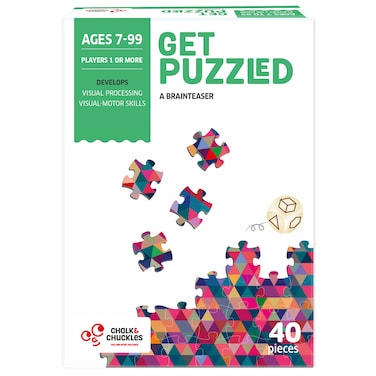Chalk and Chuckles-Get Puzzled &ndash; 2-in-1 Brain Teaser Jigsaw Puzzle Game