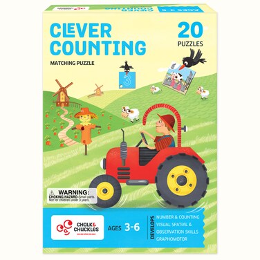Chalk and Chuckles-Clever Counting- Self-Correcting Numbers 2-in-1 Puzzle Game