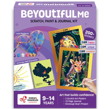 Chalk and Chuckles-Beyoutiful Me &ndash; DIY Journal &amp; Confidence Art Kit