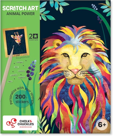 Chalk &amp; Chuckles - Scratch Art-Animal Power