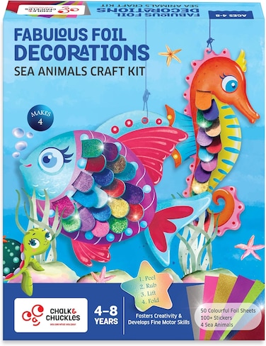 Chalk &amp; Chuckles - Foil Decorations-Sea Animals