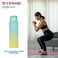 Winsor Pinnacle Wave Hydration Bottle 1000 Ml    Leak-Proof Water Bottle with Protein Shaker - Ideal for Gym, School, and Outdoor Sports - Blue
