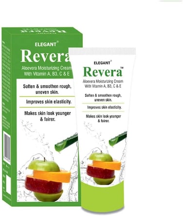 Elegant Revera Aloevera Moisturizing Cream With Vitamin A, B3, C &amp; E (100 Gm)
