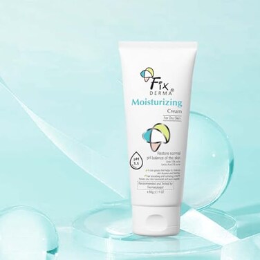 Fixderma Moisturizing Cream, Daily Moisturizer for Dry &amp; Chapped Skin, Provides Hydration and Moisturization, Non-Comedogenic &amp; Non-Greasy formulation, 60G