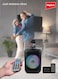 Impex 8 Inch Portable Trolley Bluetooth Speaker - 800W PMPO, BT/FM/USB/TF/AUX, TWS Function, Wireless Mic, LED Display &amp; Light, Inbuilt 1800mAh Rechargeable Battery With Type-C Charging - TS 4001