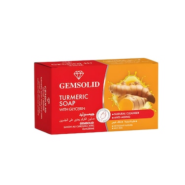 GEMSOLID TURMERIC&nbsp; SOAP 125GM