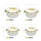 Selvel Desire 4-Piece Insulated Hot Pot Set - Elegant White Casseroles / Serving Bowls / Hot Food Containers, Keeps Meals Hot &amp; Fresh for Hours (1L, 1.5L, 2L, 3L), PHPDS04-WH