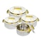 Selvel Desire 4-Piece Insulated Hot Pot Set - Elegant White Casseroles / Serving Bowls / Hot Food Containers, Keeps Meals Hot &amp; Fresh for Hours (1L, 1.5L, 2L, 3L), PHPDS04-WH