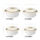 Selvel Camry 4-Piece Insulated Hot Pot Set - Classic White Casseroles / Serving Bowls / Hot Food Containers, Keeps Meals Hot &amp; Fresh for Hours (1L, 1.5L, 2L, 3L), PHPC04-WH
