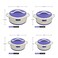 Selvel Atlantic 4-Piece Insulated Hot Pot Set - Elegant Purple Casseroles / Serving Bowls / Hot Food Containers, Keeps Meals Hot &amp; Fresh for Hours (1L, 1.5L, 2L, 3L), PHPA04-pu