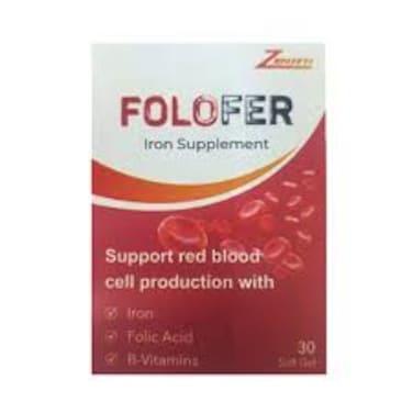 Zenith Folofer (Iron-Folic Acid-V B) Sg 30S