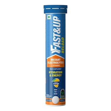 Fast&amp;Up, Reload, Instant Electrolytes + Vitamins, Mango, 20 Effervescent Tablets