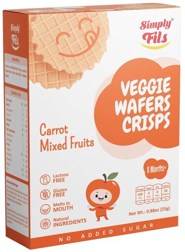 Veggie Wafers Crisps Carrot Mixed Fruits