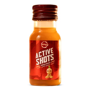 Active Shots Lemon, indian Ginger honey, 1 Shot