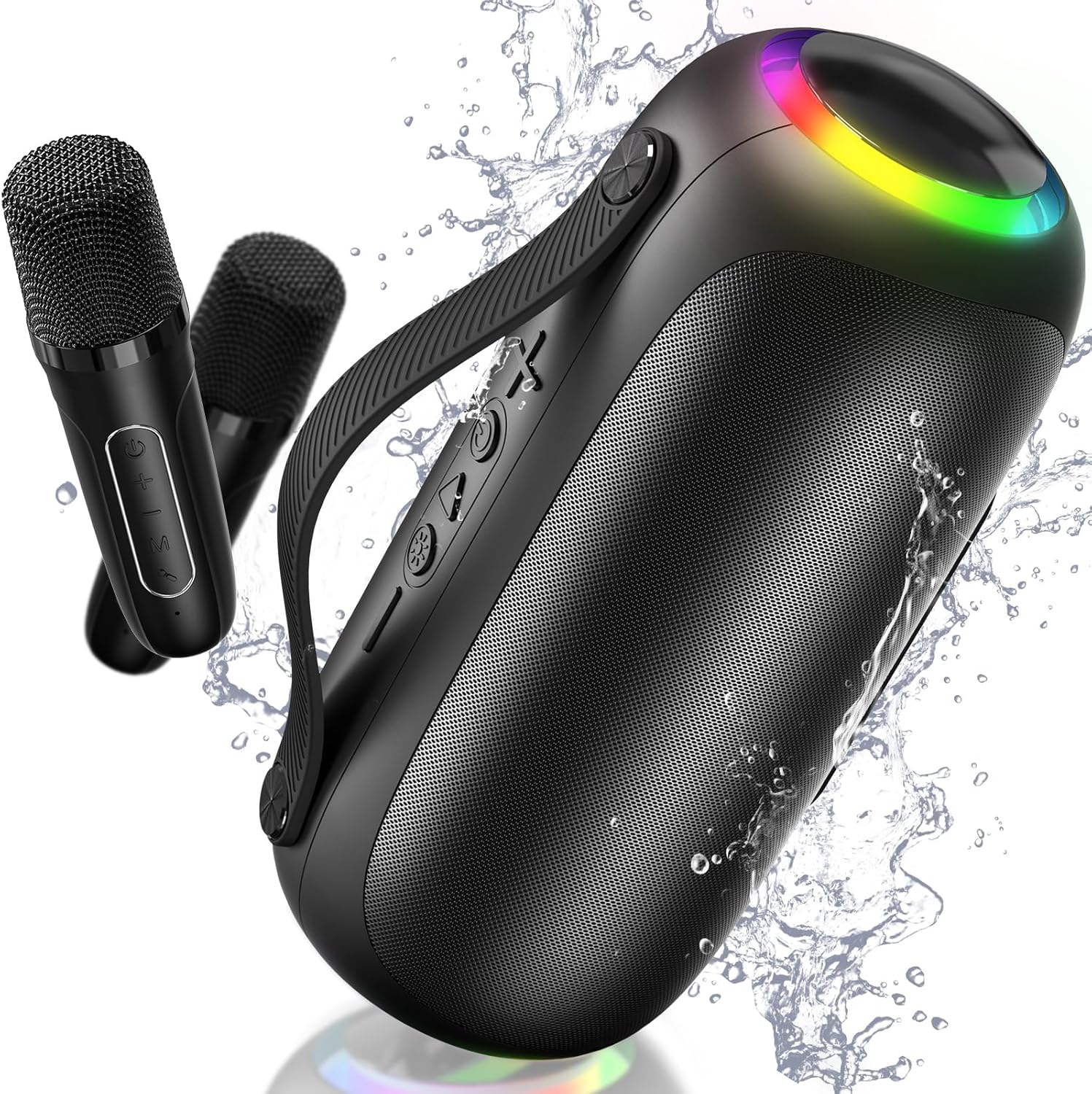 Buy JYX Karaoke Speaker with 2 Microphone, Portable Bluetooth Speaker ...