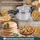Electric Roti Maker 32CM 1200W Nonstick Aluminum Arabic Bread Maker for Pita Khubz Saj Chapati Khameer Naan Flatbread and Mini Pizza Fast Heating Electric Tortilla Maker with Heat Resistant Handles
