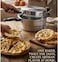 Electric Roti Maker 32CM 1200W Nonstick Aluminum Arabic Bread Maker for Pita Khubz Saj Chapati Khameer Naan Flatbread and Mini Pizza Fast Heating Electric Tortilla Maker with Heat Resistant Handles