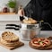Electric Roti Maker 32CM 1200W Nonstick Aluminum Arabic Bread Maker for Pita Khubz Saj Chapati Khameer Naan Flatbread and Mini Pizza Fast Heating Electric Tortilla Maker with Heat Resistant Handles