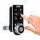 Ozone OZFL-302-FK Rectangular and Handy, Fingerprint and Key Access, Manual Locking System, Smart Furniture Lock (Black)