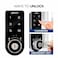 Ozone OZFL-302-FK Rectangular and Handy, Fingerprint and Key Access, Manual Locking System, Smart Furniture Lock (Black)