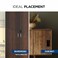 Ozone Electronic Digital   Mobile App   Fingerprint   Password   RFID Card Furniture Lock (Black) (FINGERPRINT   PIN)