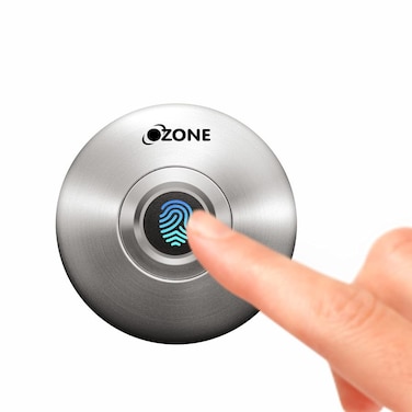 Ozone OZFL-55-F نظام قفل تلقائي للوصول إلى بصمات الأصابع قفل أثاث رقمي ذكي (فضي)