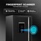 Ozone 55 Litres Fingerprint Safe Locker for Home &amp; Office &ndash; Fingerprint Lock, 2-in-1 Unlocking (Fingerprint &amp; Password), Size: 555H x 350W x 360D mm, Weight: 24.7kg, 1-Year Warranty