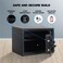 Ozone Safe Locker for Home   Safilo Bio Z+   16 Litre   Ozone Digital Lock   Ozone Locker Safe For Home   Master &amp; User PIN Code Access   Fingerprint Lock   Tijori Locker   Silver and Black