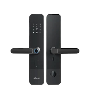 Smart Bluetooth Lock for Wooden &amp; Metal Doors, 4-Way Access, OzoLife App, Fingerprint, Password, RFID Card, 35-80 mm Door Thickness
