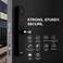 Newly Launched Ozone Smart Wi-Fi External Lock with Integrated HD Camera for Wooden &amp; Metal Doors, 4-Way Access, 35-110 mm Door Thickness (Black)