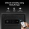 Ozone 16 Litres Wi-Fi Safe Locker for Home &amp; Office &ndash; Fingerprint Lock, 3-in-1 Unlocking (OzoLife App, Fingerprint &amp; Password), Size: 250H x 350W x 250D mm, Weight: 9.5kg