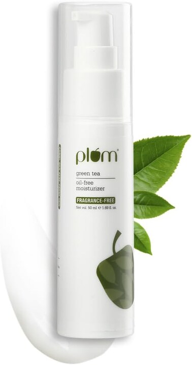 Plum Green Tea Oil Free Moisturizer for Daily Use   100% Fragrance Free   Enriched with Squalane, Niacinamide &amp; Hyaluronic Acid