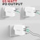 
Honeywell Zest Charger GaN 65W, 2xType C PD 3.0 Ports,Equipped with Switchable Plugs,Ultra-Fast Charging Compatible with iPhone,MacBook Air,iPad Pro,Pixel,Galaxy,Laptops   HC000026/CHG/GAN/WHT/65W