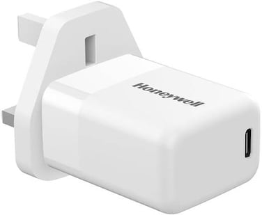 
Honeywell Zest Charger PD30W, with Type C PD 3,0, Ultra-Fast Charging Compatible with iPhone, iPad, Samsung, Smartphones, Tablets, Power banks, Smart Watch, etc-White   HC000028/CHG/PD/WHT/30W/UK