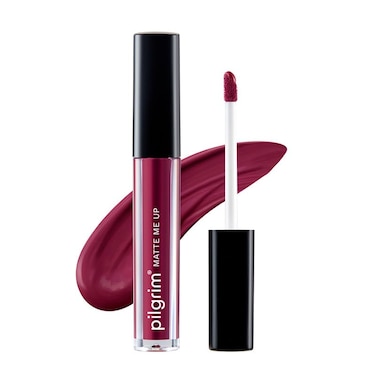 Liquid Matte Lipstick - Wine Spill   Lipstick for Women with Hyaluronic Acid   3gms