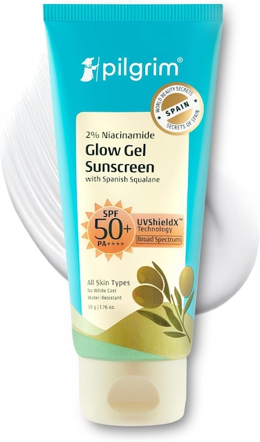 Pilgrim 2% Niacinamide Glow Sunscreen SPF50 PA+++ 50g