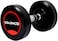 Sparnod Fitness SDR-2.5_Pair Round Rubber Coated Dumbbells With Metal Handle For Strength Training And Body Workout