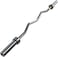 Sparnod Fitness SROEZ-4 Curl Zig Zag Bar With Collars Heavy Duty Steel Weightlifting Rod For Home Gym Exercises