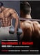 Sparnod Fitness SCD-40 2-in-1 Dumbbells/Barbell Set - Easy 3-Step Assembly with Connector Rod, Eco-Friendly Weights, Concrete Dumbbells with PVC Coating, Slip-Free Handgrip, Total Home Fitness