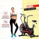 SPARNOD FITNESS SAB-11 Upright Air Bike Exercise Cycle for Home Gym - Dual-Action Handlebars with Belt and Chain Transmission System, 10-Blade Fan Flywheel, LED Display, Adjustable Seat, Mobile Holder